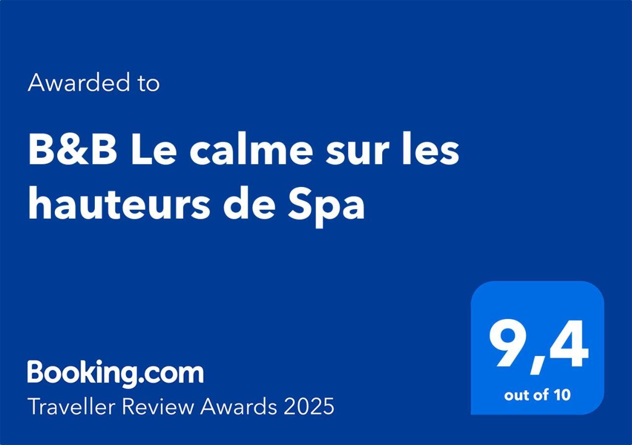 B&B Le Calme Sur Les Hauteurs De Spa Tiege Dış mekan fotoğraf
